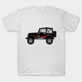 [JEEP] Red Decal Sideview T-Shirt